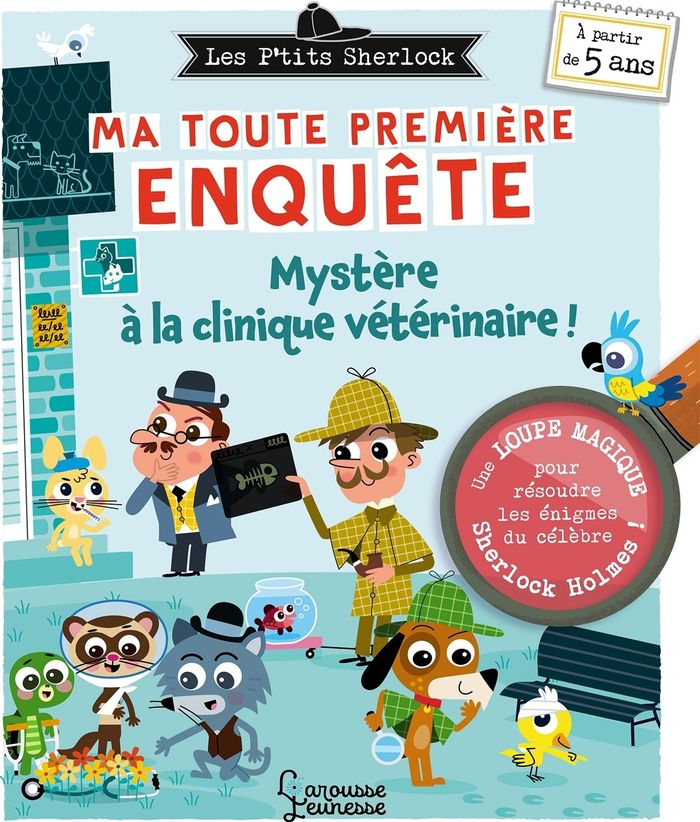 Couverture du livre « Mystère à la clinique vétérinaire ! » de Sandra Lebrun, librairie Les Contes Infusés à Corte