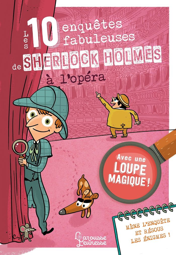 Couverture du livre « Les 10 enquêtes fabuleuses de Sherlock Holmes à l'opéra » de Sandra Lebrun, librairie Les Contes Infusés à Corte