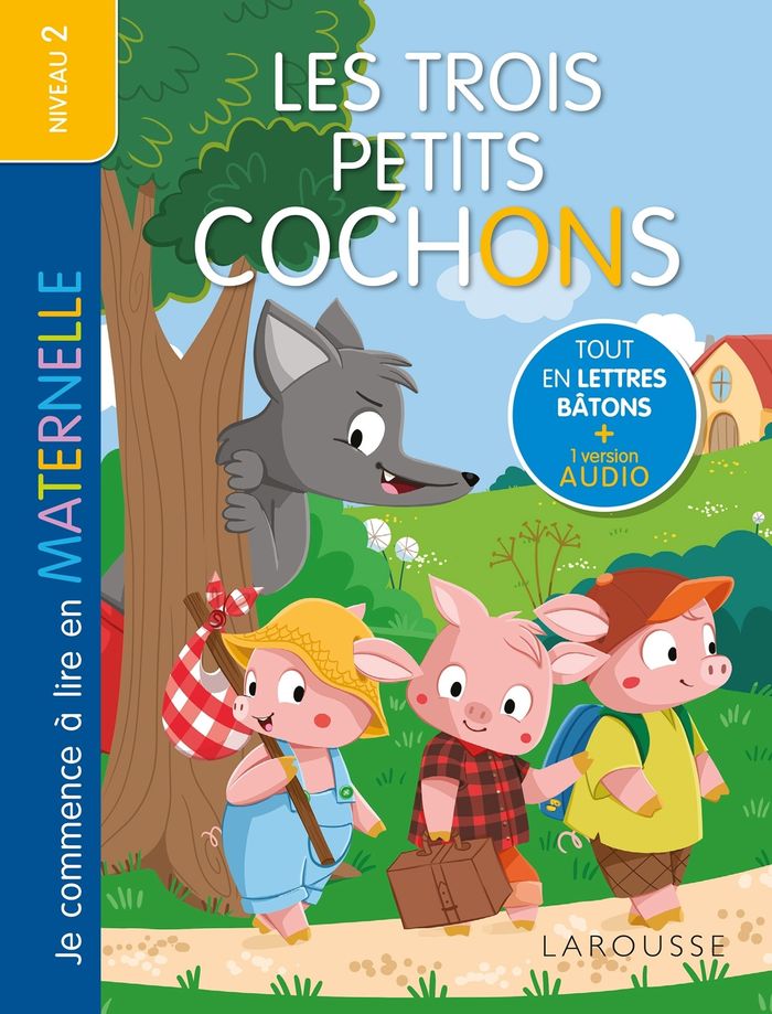 Couverture du livre « Les trois petits cochons » de Vayounette, librairie Les Contes Infusés à Corte