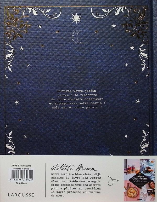 Quatrième de couverture de « LE PRECIEUX GRIMOIRE D'ARLETTE GRIMM »