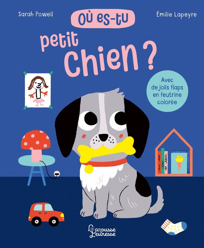 Couverture du livre « Où es-tu petit chien ? » de Sarah Powell, librairie Les Contes Infusés à Corte