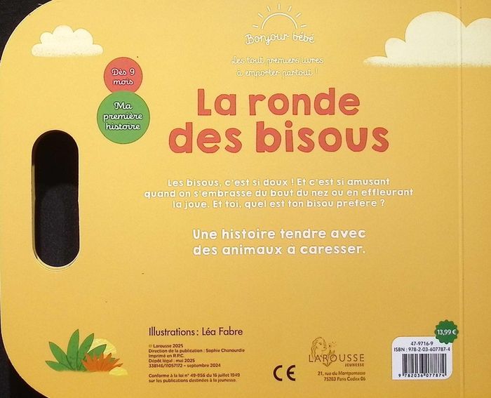 Quatrième de couverture de « La ronde des bisous »