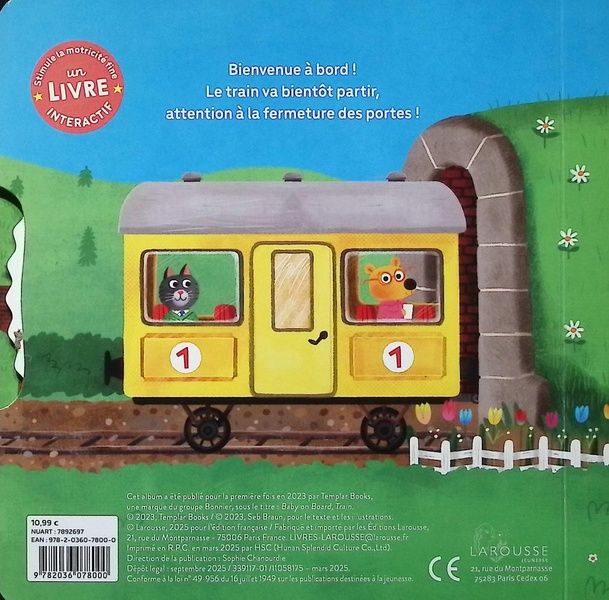 Quatrième de couverture de « Le train : tire, pousse et fais tourner ! »