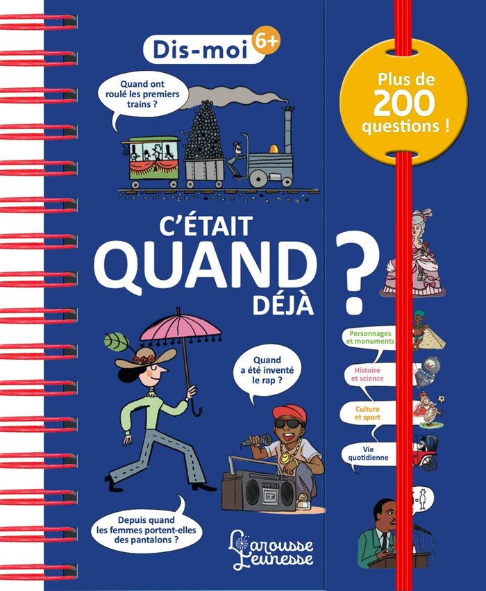 Couverture du livre « C'était quand déjà ? : plus de 200 questions ! » de Géraldine Maincent, librairie Les Contes Infusés à Corte