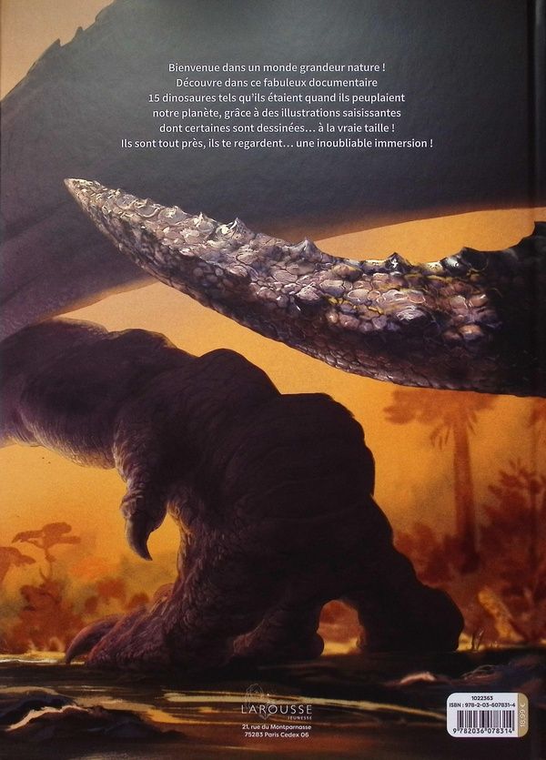 Quatrième de couverture de « Effroyables dinosaures »