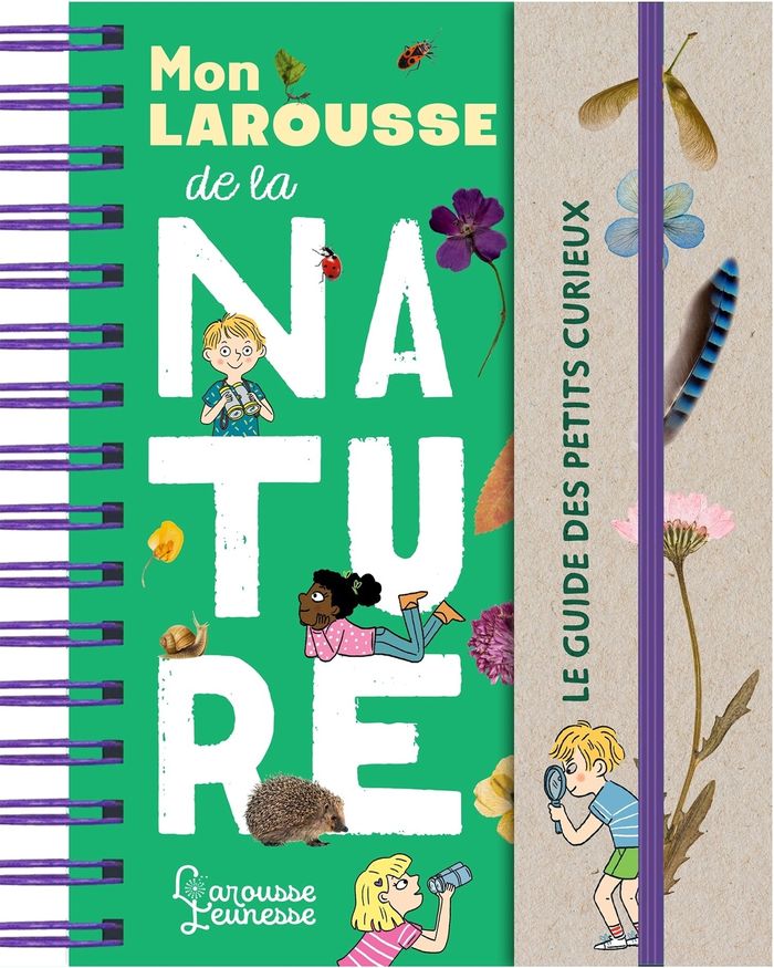 Couverture du livre « Mon Larousse de la nature : le guide des petits curieux » de Sandra Lebrun, librairie Les Contes Infusés à Corte