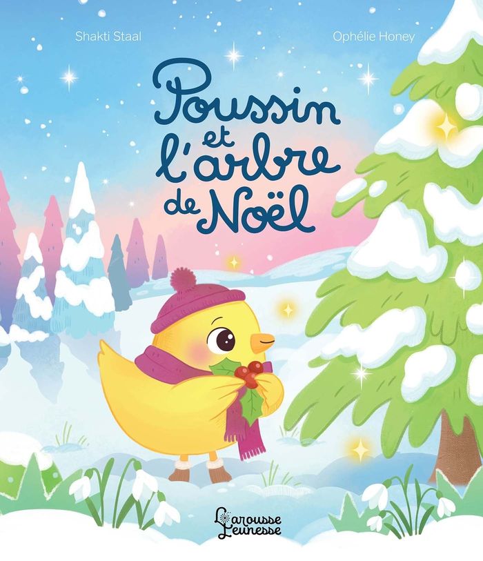Couverture du livre « Poussin et l'arbre de Noël » de Shakti Staal, librairie Les Contes Infusés à Corte