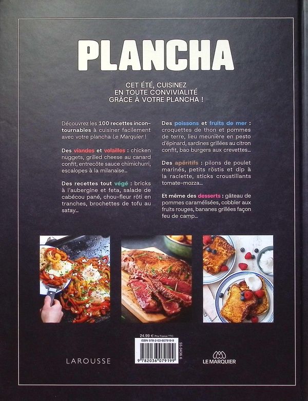 Quatrième de couverture de « Plancha : 100 recettes incontournables »
