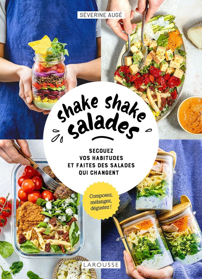 Couverture du livre « Shake shake salades : secouez vos habitudes et faites des salades qui changent », librairie Les Contes Infusés à Corte