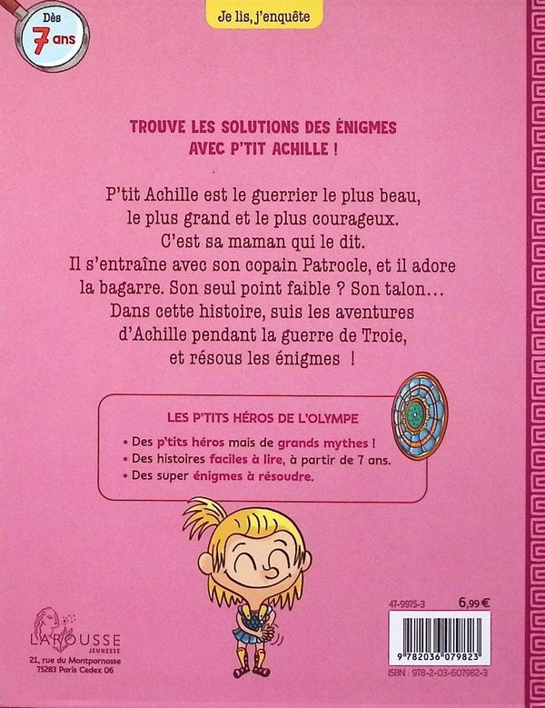 Quatrième de couverture de « Archille l'invincible »