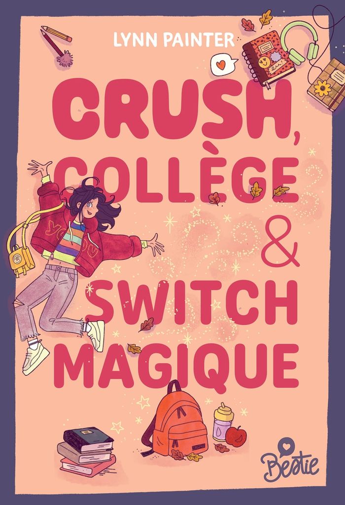 Couverture du livre « Crush, collège et switch magique » de Lynn Painter, librairie Les Contes Infusés à Corte
