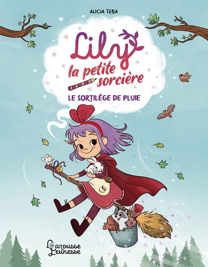 Couverture du livre « Lily la petite sorcière - Le sortilège de pluie » de Alicia Teba, librairie Les Contes Infusés à Corte