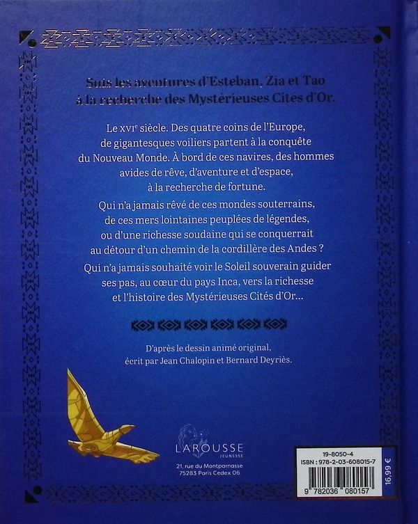 Quatrième de couverture de « Les mystérieuses cités d'or »