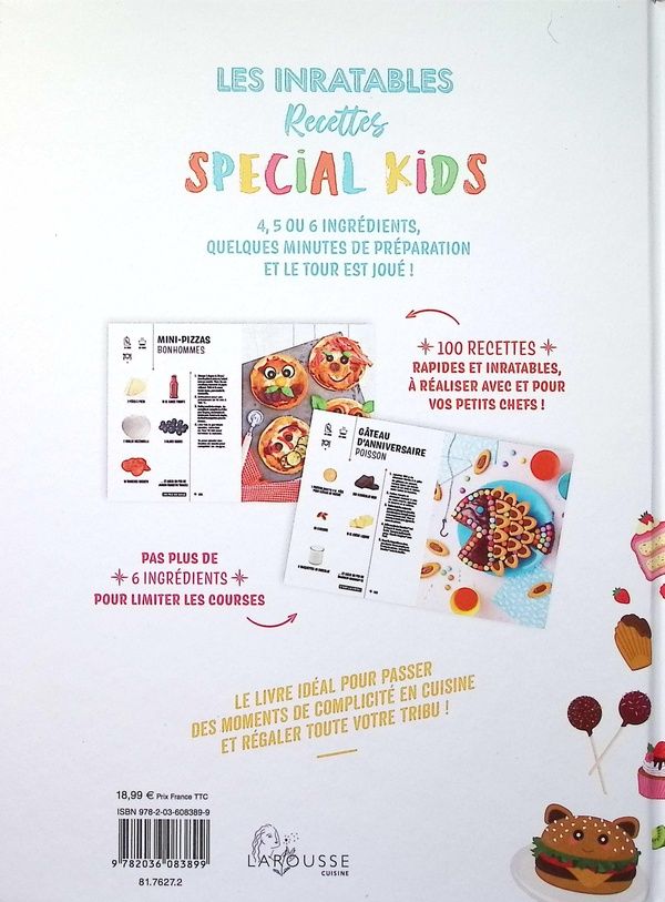 Quatrième de couverture de « Recettes spécial kids »