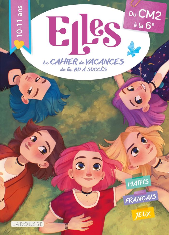 Couverture du livre « MON CAHIER DE VACANCES ELLES - DU CM2 A LA 6E » de Valerie Cluzel, librairie Les Contes Infusés à Corte