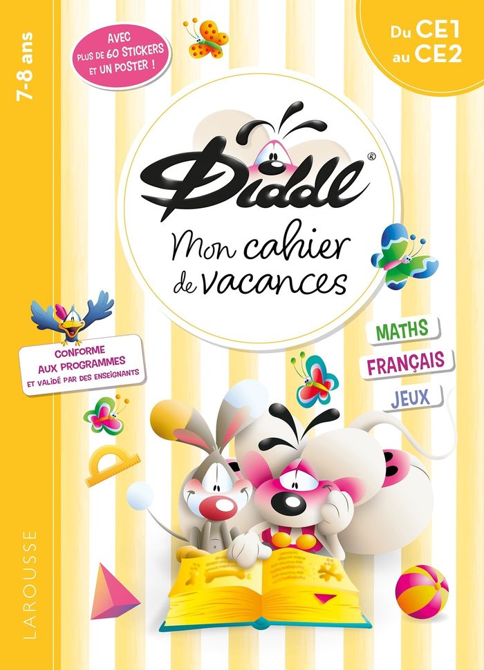 Couverture du livre « MON CAHIER DE VACANCES DIDDL - DU CE1 AU CE2 » de Aurore Meyer, librairie Les Contes Infusés à Corte