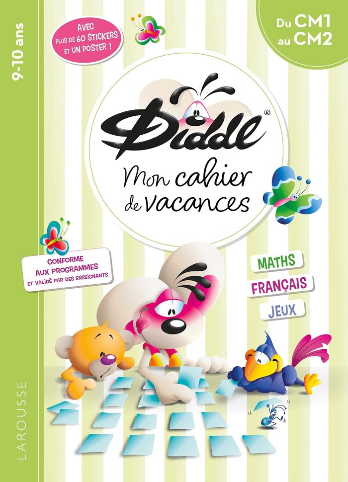 Couverture du livre « MON CAHIER DE VACANCES DIDDL - DU CM1 AU CM2 » de Sandra Lebrun, librairie Les Contes Infusés à Corte