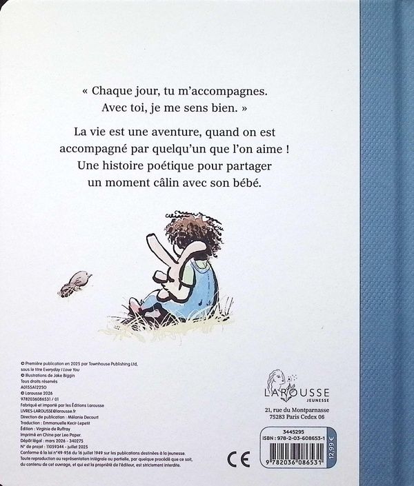 Quatrième de couverture de « Je t'aime de tout mon coeur »