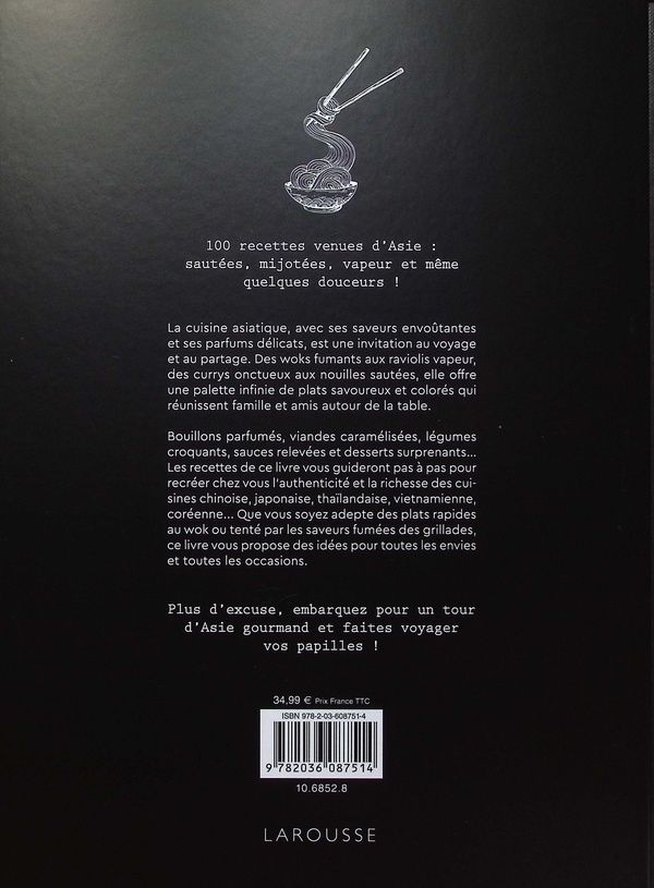 Quatrième de couverture de « Recettes d'Asie »