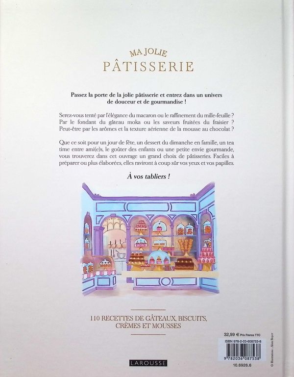 Quatrième de couverture de « Ma jolie pâtisserie »