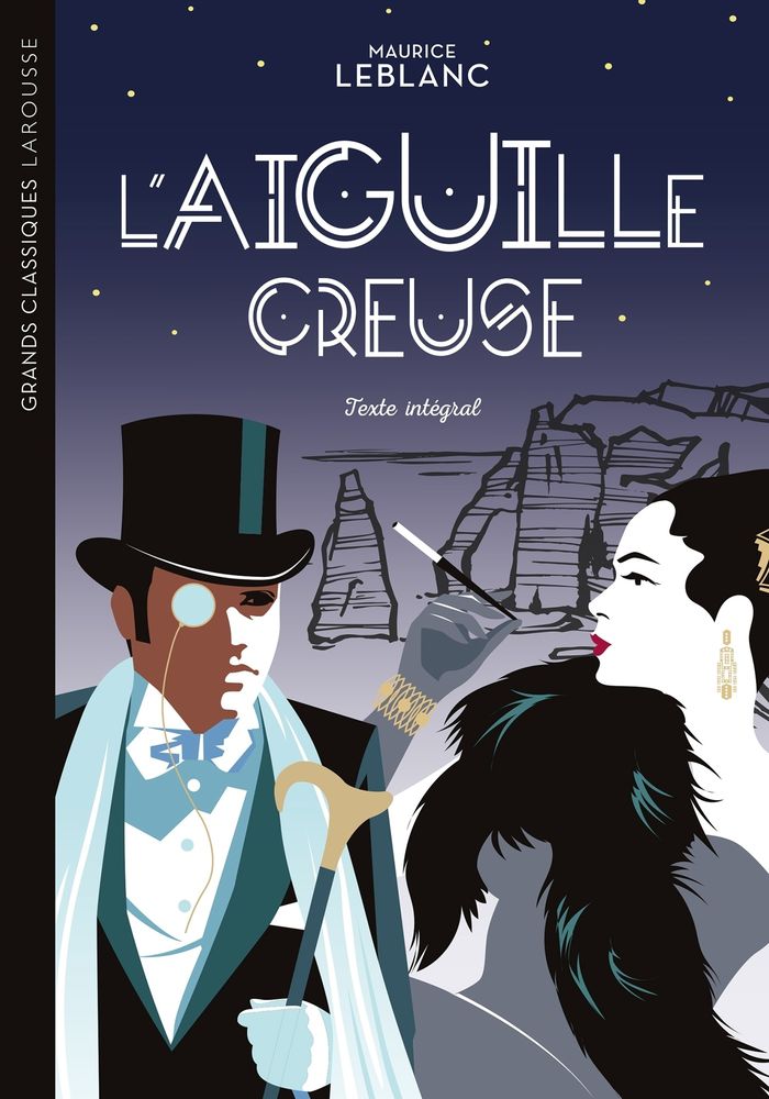 Couverture du livre « L'Aiguille creuse » de Maurice Leblanc, librairie Les Contes Infusés à Corte