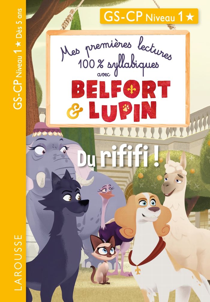 Couverture du livre « Mes premières lectures 100 % syllabiques avec Belfort et Lupin - : Du rififi ! » de Aurélia Onyszko-Leclaire, librairie Les Contes Infusés à Corte