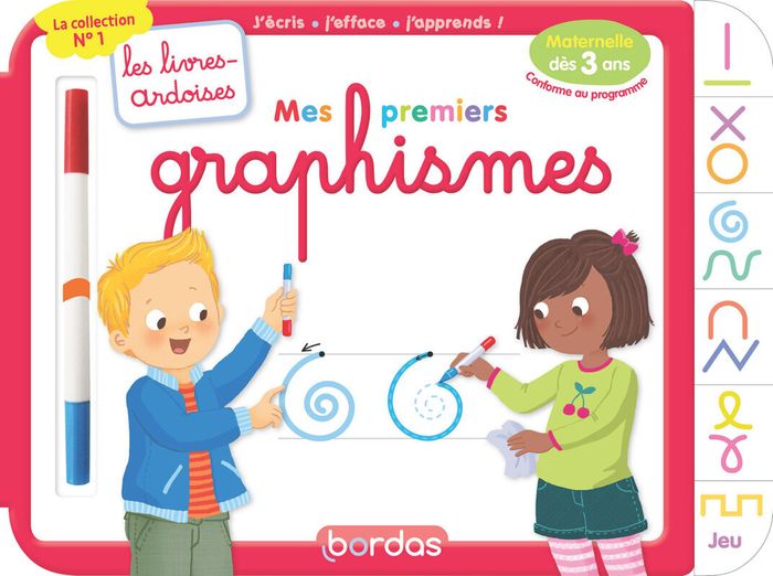 Couverture du livre « LES LIVRES-ARDOISES - MES PREMIERS GRAPHISMES » de Hudrisier/luthringer, librairie Les Contes Infusés à Corte