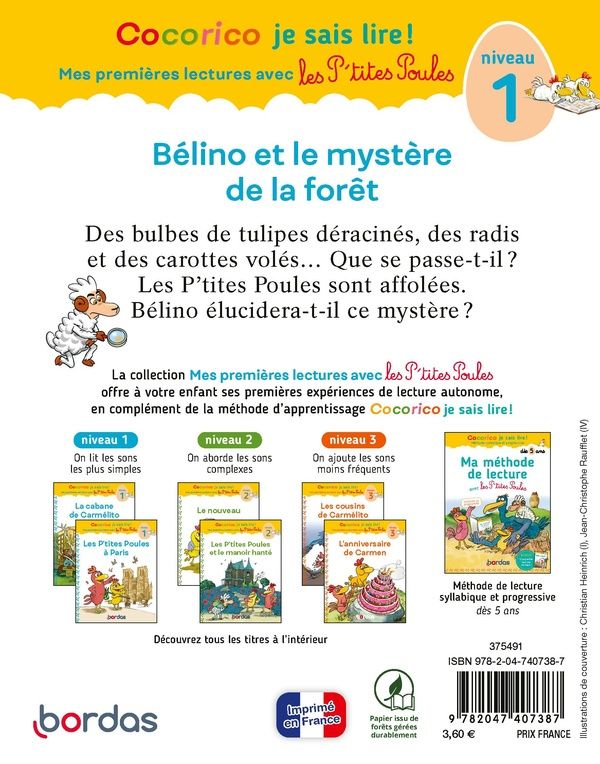 Quatrième de couverture de « Bélino et le mystère de la forêt »