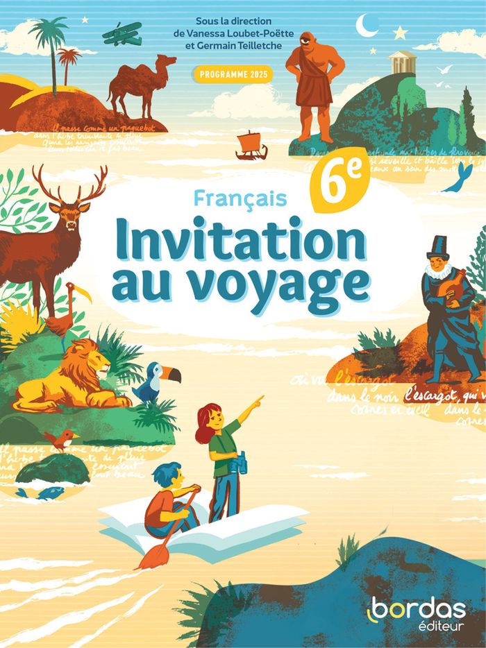 Couverture du livre « Invitation au voyage : français, 6e » de Amélie Archenault, librairie Les Contes Infusés à Corte