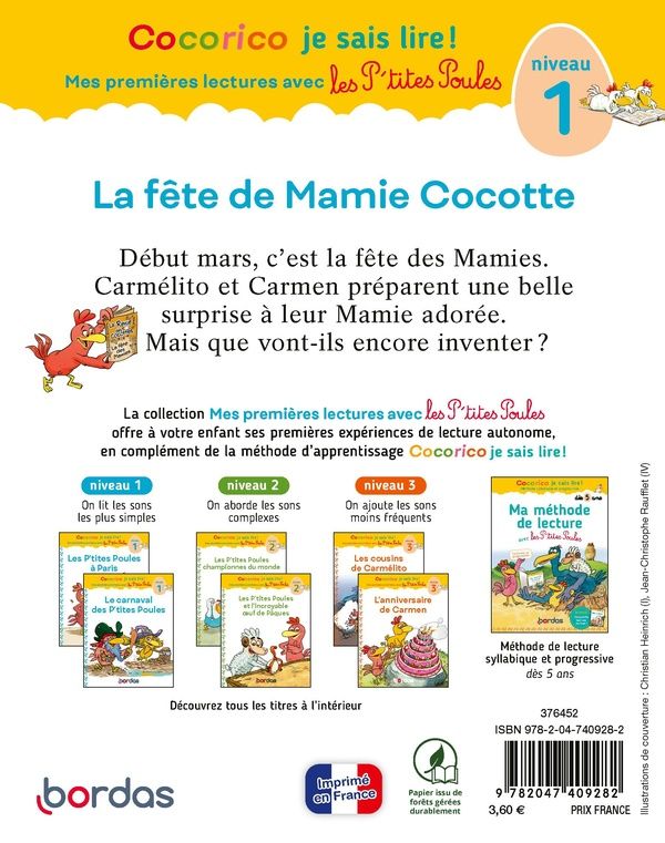 Quatrième de couverture de « La fête de mamie Cocotte »