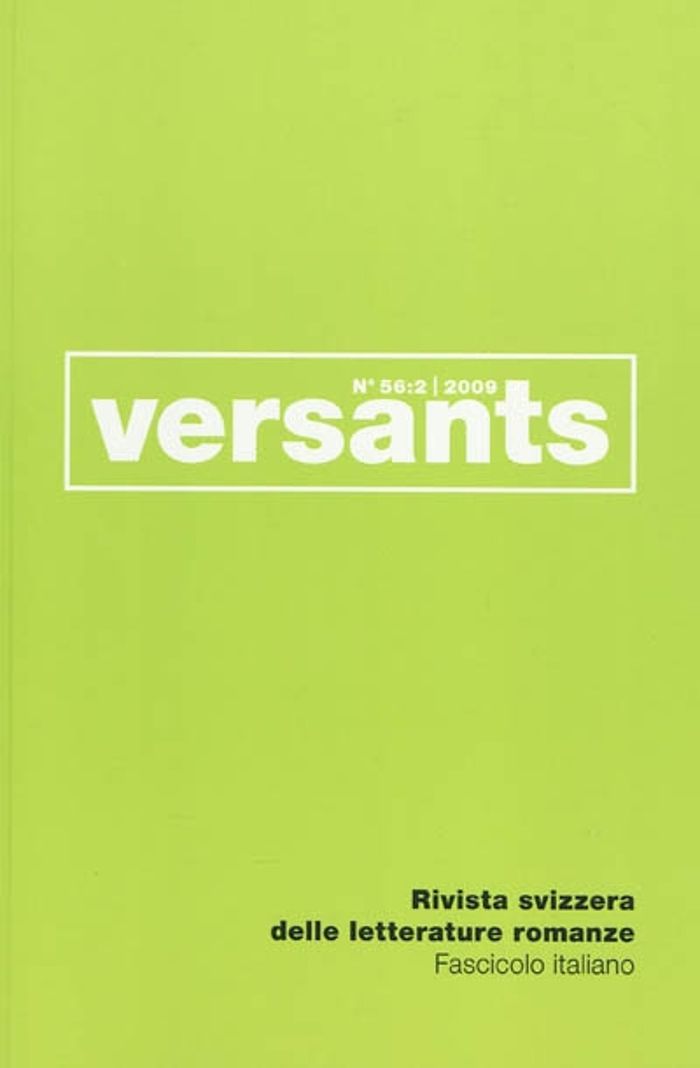 Couverture du livre « REVUE VERSANTS N 56/2 : FASCICULE ITALIEN. LETTERE D'AMORE LUNGO I SECOLI. » de Collectif, librairie Les Contes Infusés à Corte