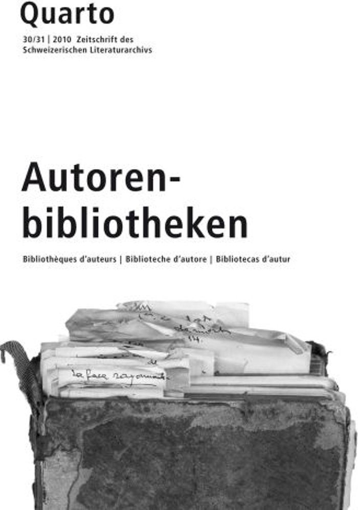 Couverture du livre « REVUE QUARTO NUMERO 30-31. ARBEIT AM BUCH. REVUE DES ARCHIVES LITTERAIRES SUISSE » de Collectif, librairie Les Contes Infusés à Corte