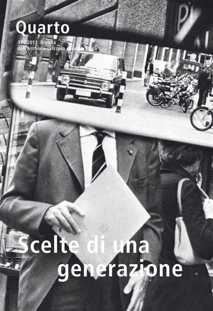 Couverture du livre « REVUE QUARTO NUMERO 37. SCELTE DI UNA GENERAZIONE. PROSATORI DELLA SVIZZERA ITALIANA NEL SECONDO NOV » de Collectif, librairie Les Contes Infusés à Corte