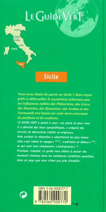 Quatrième de couverture de « GDE VERT SICILE »