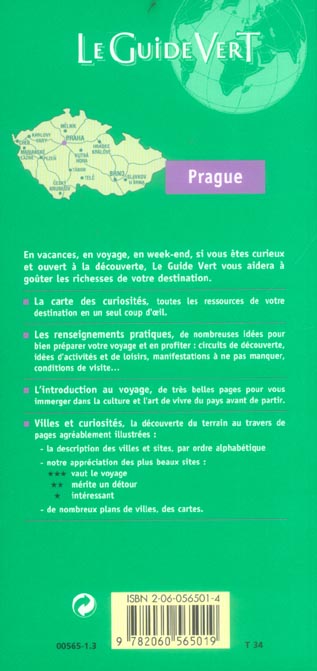 Quatrième de couverture de « GDE VERT PRAGUE »
