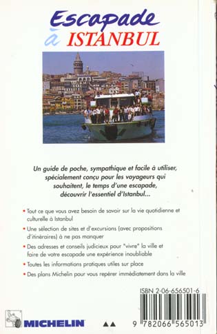 Quatrième de couverture de « 6565: GUIDE ESCAPADE ; ISTANBUL EN FRANCAIS »