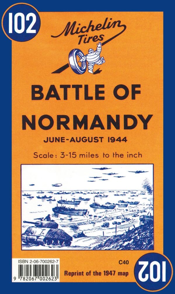 Quatrième de couverture de « CARTE BATAILLE DE NORMANDIE - JUIN-AOUT 1944 / BATTLE OF NORMANDY -JUNE-AUGUST 1994 »