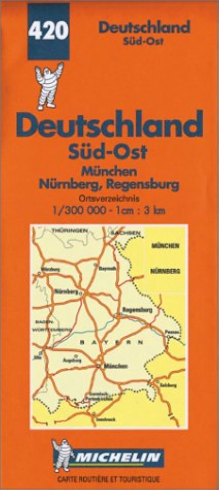 Couverture du livre « 420: CARTES REGIONALES ; SUDOST  AU 1/300000 » de Michelin, librairie Les Contes Infusés à Corte