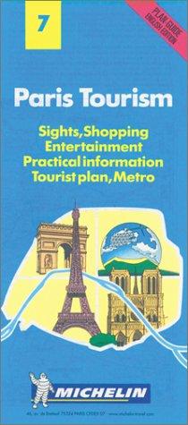 Couverture du livre « 1007: PLAN MICHELIN ; PARIS TOURISM AU 1/20000 » de Michelin, librairie Les Contes Infusés à Corte