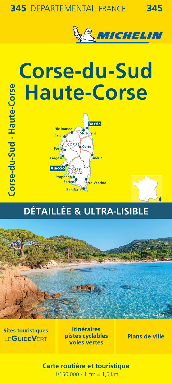 Couverture : CARTE DEPARTEMENTALE CORSE-DU-SUD, HAUTE-CORSE