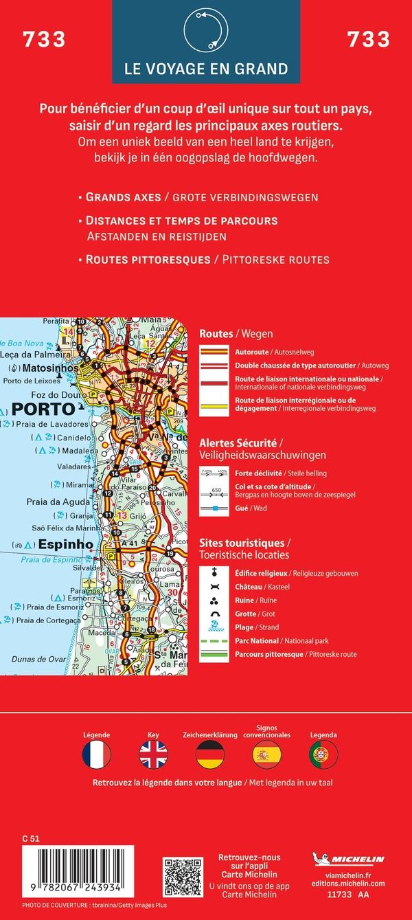 Quatrième de couverture de « CARTE NATIONALE PORTUGAL, MADERE / MADEIRA »
