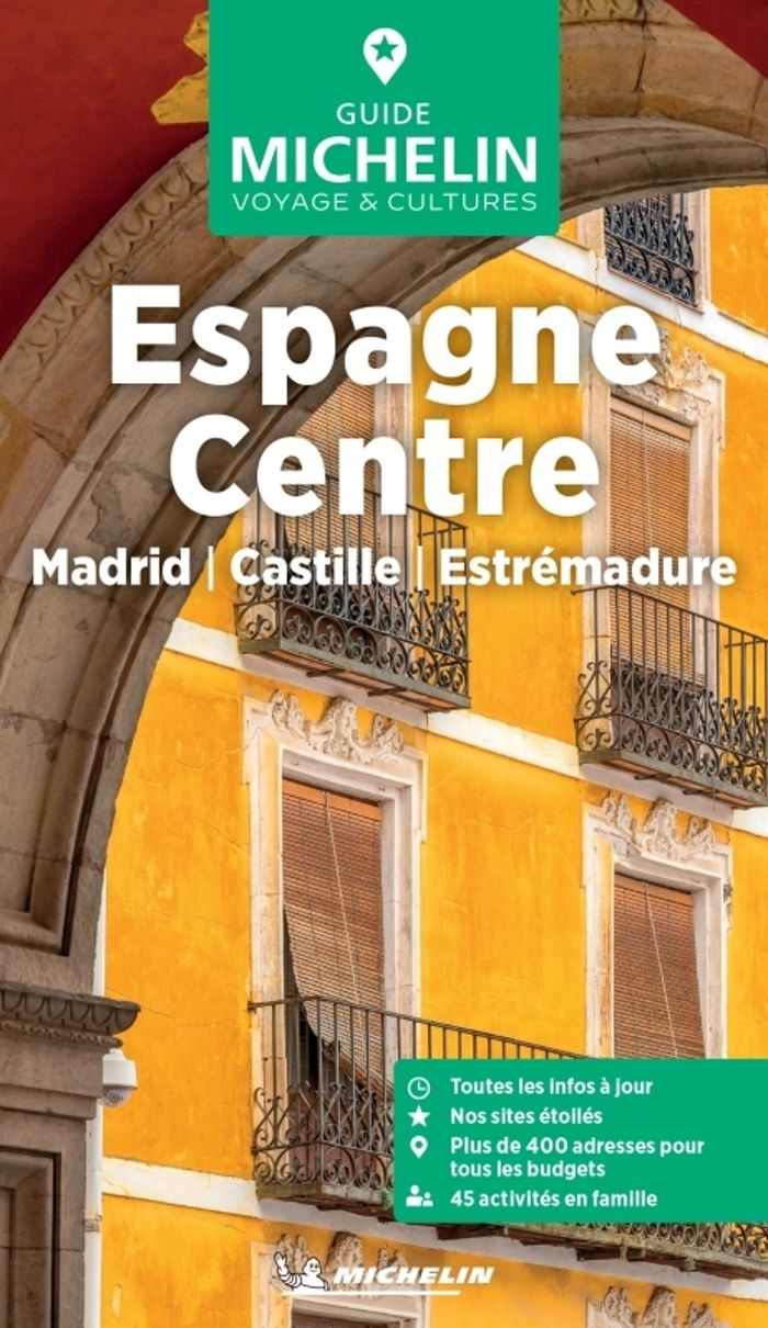 Couverture du livre « Espagne centre : Madrid, Castille, Estrémadure », librairie Les Contes Infusés à Corte