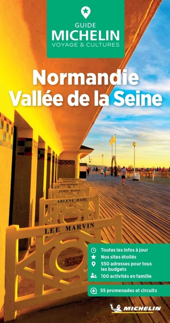 Couverture du livre « Normandie, vallée de la Seine » de Manufacture française des pneumatiques Michelin, librairie Les Contes Infusés à Corte