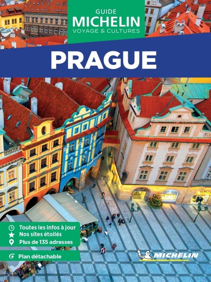 Couverture du livre « Prague » de Manufacture française des pneumatiques Michelin, librairie Les Contes Infusés à Corte