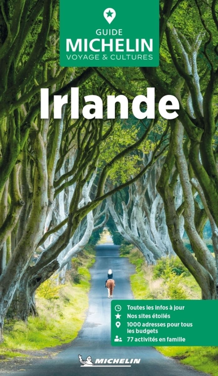 Couverture du livre « Irlande » de Manufacture française des pneumatiques Michelin, librairie Les Contes Infusés à Corte