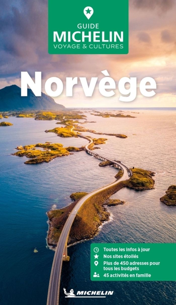 Couverture du livre « Norvège » de Manufacture française des pneumatiques Michelin, librairie Les Contes Infusés à Corte