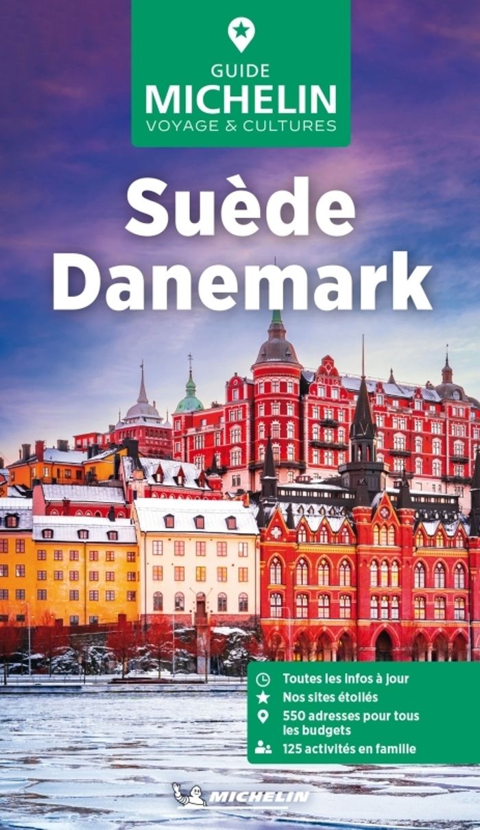 Couverture du livre « Suède, Danemark » de Manufacture française des pneumatiques Michelin, librairie Les Contes Infusés à Corte