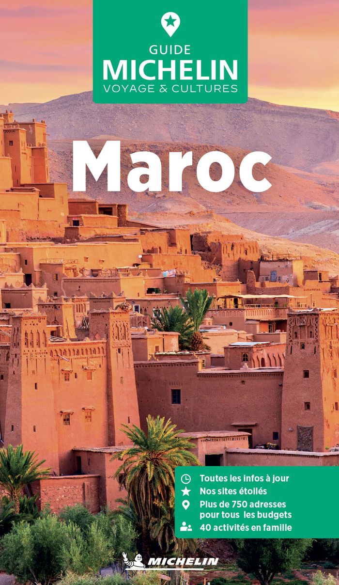 Couverture du livre « Maroc » de Manufacture française des pneumatiques Michelin, librairie Les Contes Infusés à Corte