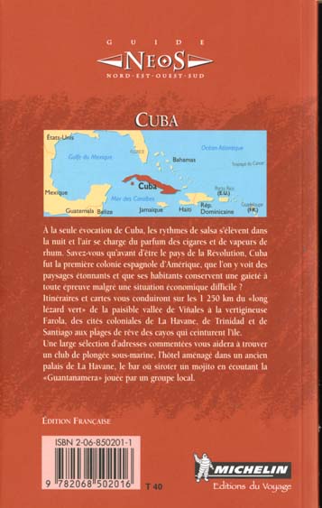 Quatrième de couverture de « 8502: GUIDE NEOS ; CUBA EN FRANCAIS »