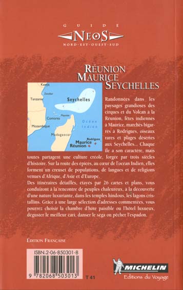 Quatrième de couverture de « 8503: GUIDE NEOS ; REUNION MAURICE SEYCHELLES EN FRANCAIS »
